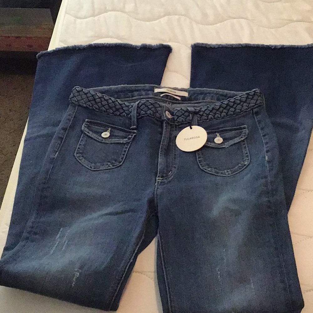 Tularosa high-waisted flare jeans